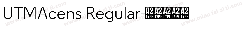 UTMAcens Regular字体转换
